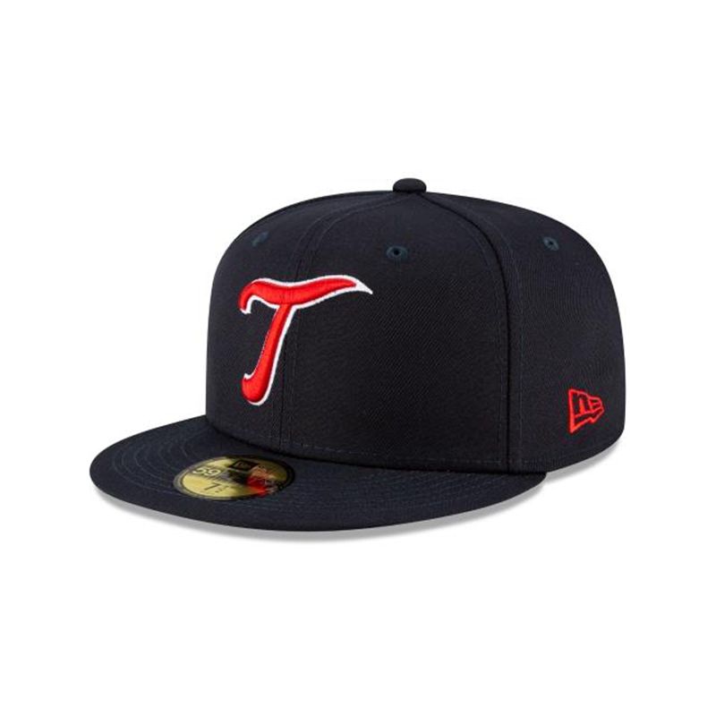 MLB Minnesota Twins Ligature 59Fifty Fitted (PXD6984) - Blue New Era Caps